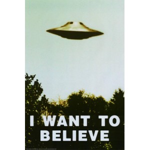 I Want To Believe TV Show Poster 24x36 inch   